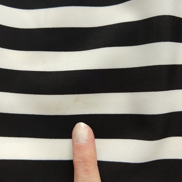 J Crew cream and black striped dress size 0 - Picture 8 of 8